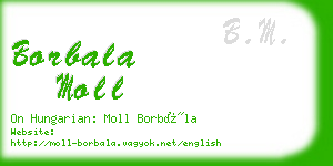 borbala moll business card